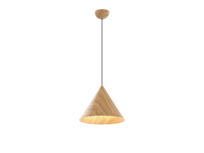 WOODSTOCK - Wood-coloured metal pendant lamp _ Valaisin Grönlund